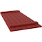 Ekena Millwork Americraft 6-Board (2 Batten) Wood Joined Board-n-Batten Shutters w/Ellipt Top, ARW101BE621X77BRH, PR ARW101BE621X77BRH - alternate 2